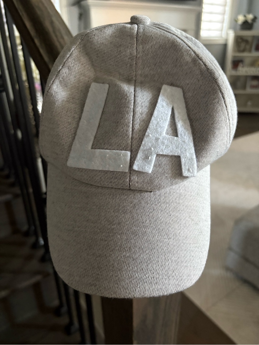 LA girls gray baseball cap NWT one size